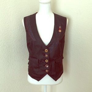 JoeBrowns Button Vest 12 NWT